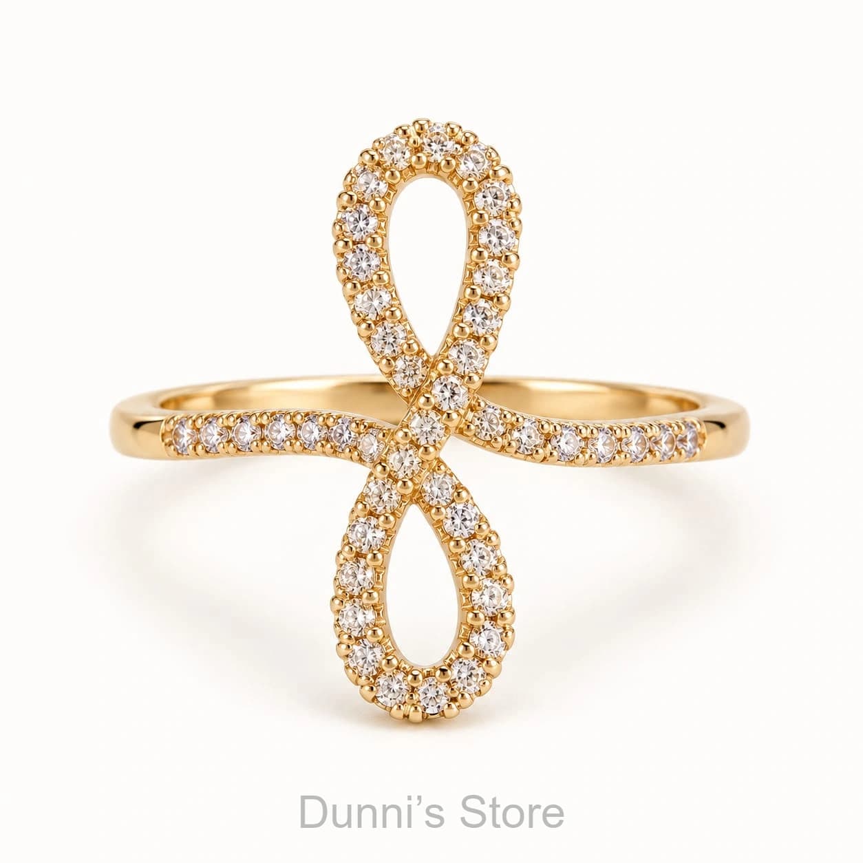 Gold-Tone Infinity Ring