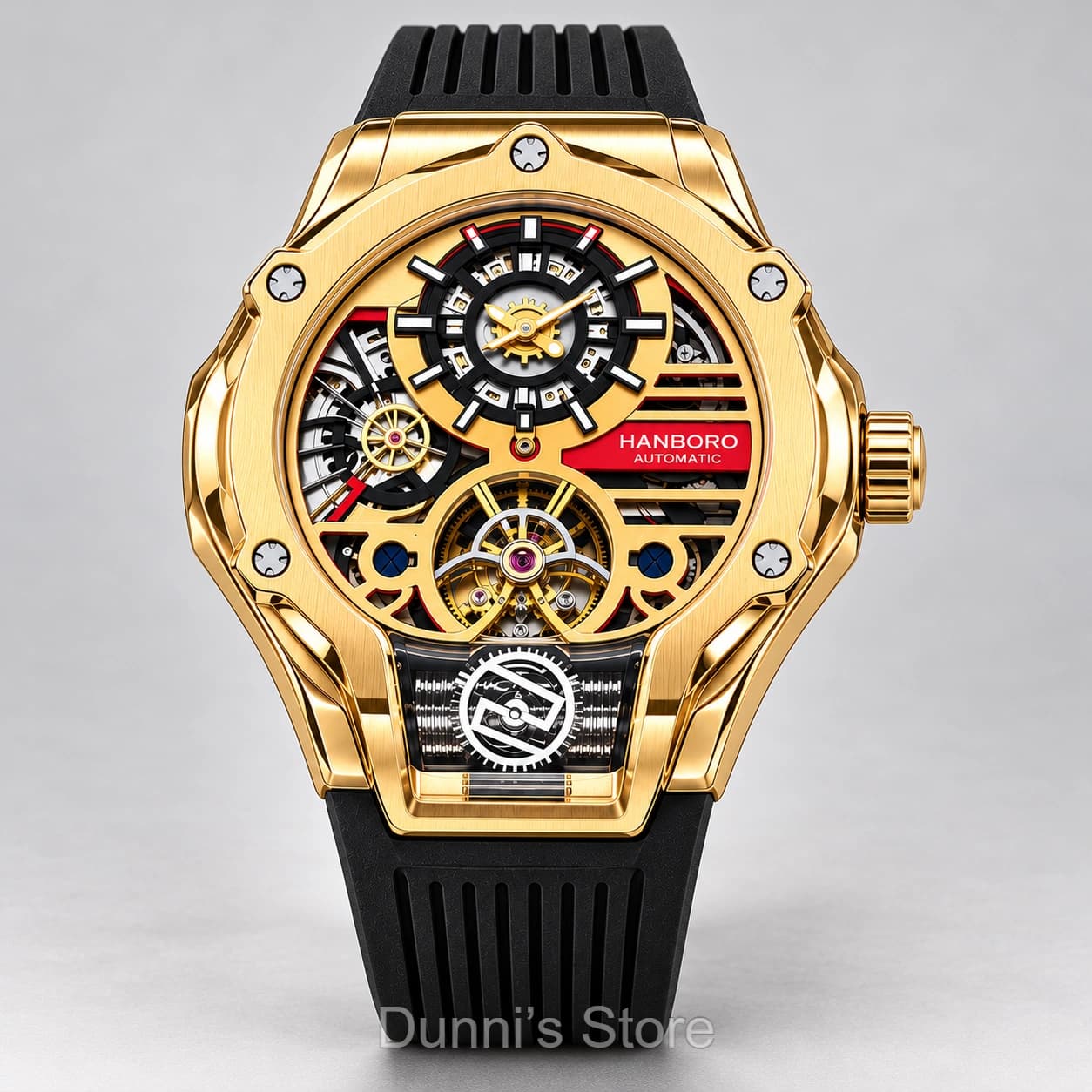 HANBORO Gold-Tone Watch